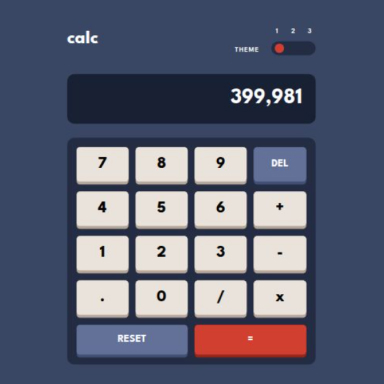 Calculator app screenshot